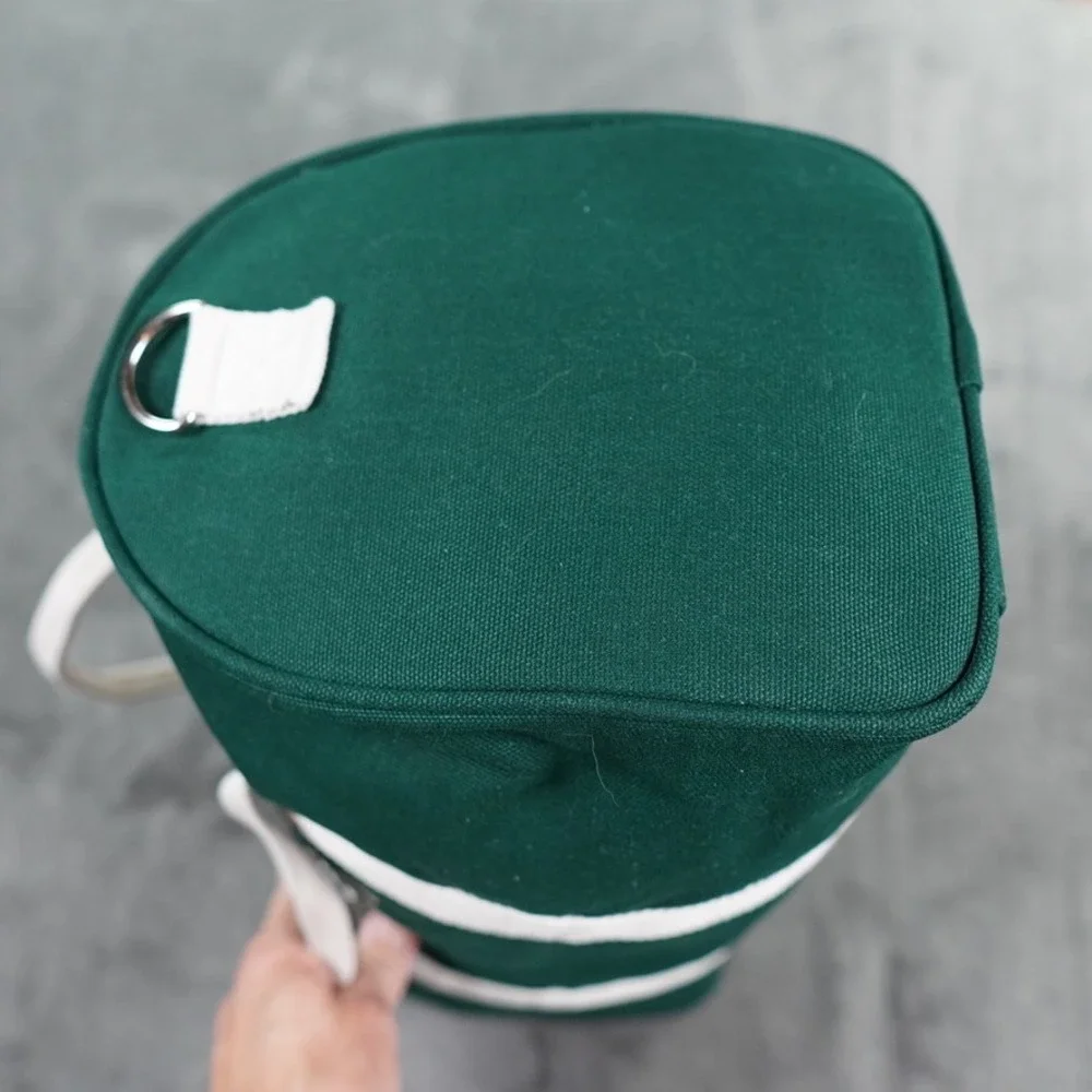 AG1 Duffle Bag Unisex Medium Green Canvas Athletic Greens Gym Travel Bag